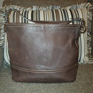 GUC Coach Brown Leather Shoulder Bag